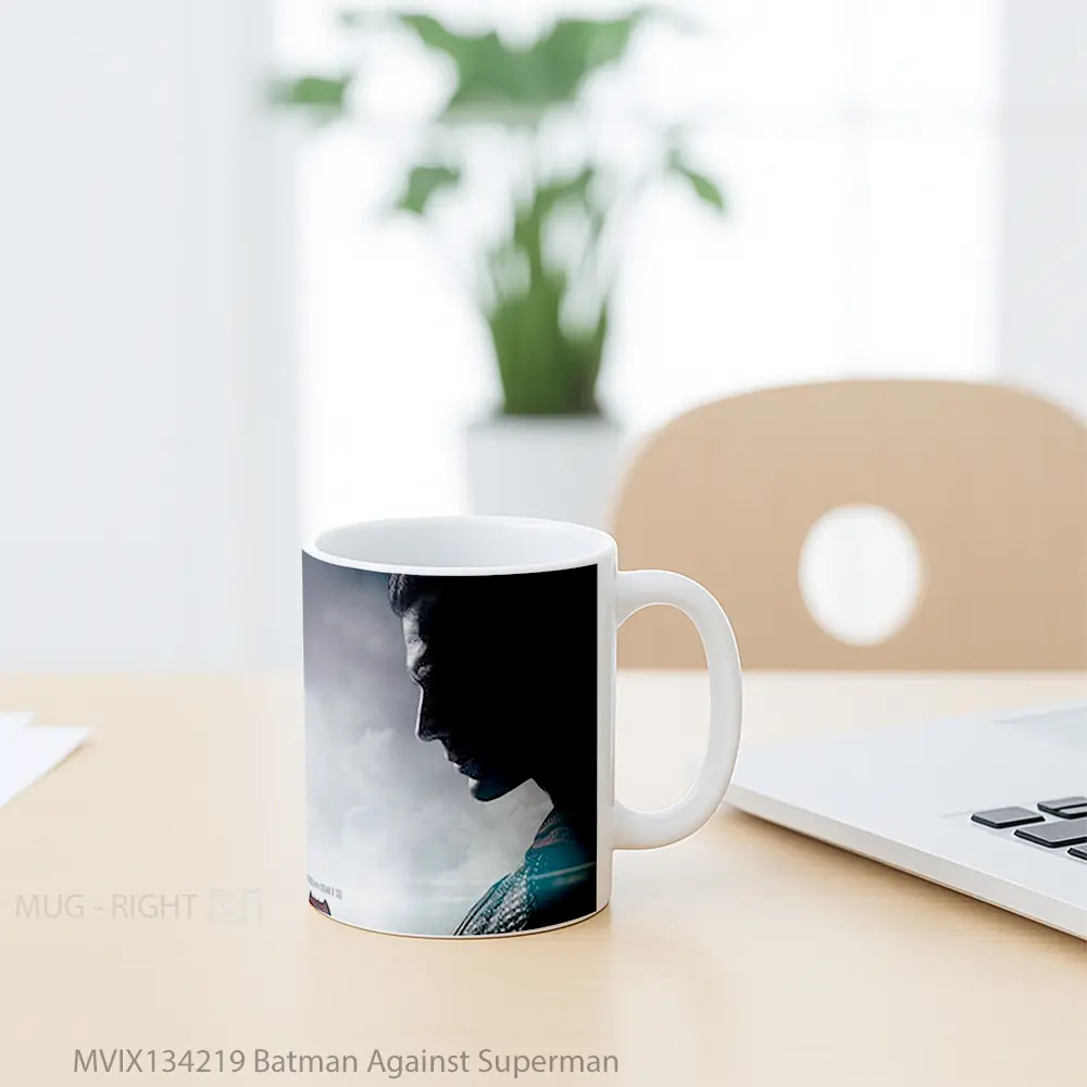 Mug Batman Against Superman Gelas Superhero - All-side / Desain