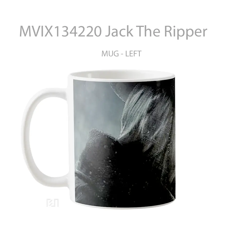 Mug Jack The Ripper Gelas Keramik Unik - All-side / Desain