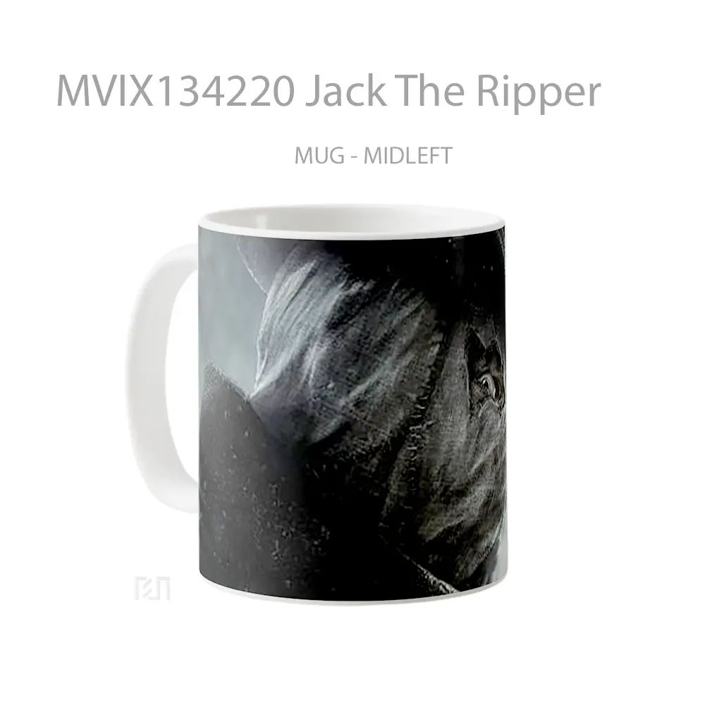 Mug Jack The Ripper Gelas Keramik Unik - All-side / Desain
