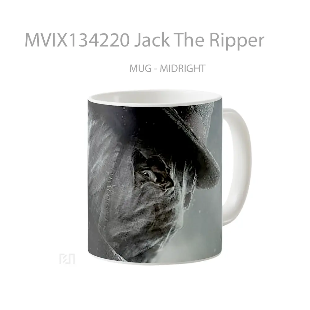 Mug Jack The Ripper Gelas Keramik Unik - All-side / Desain