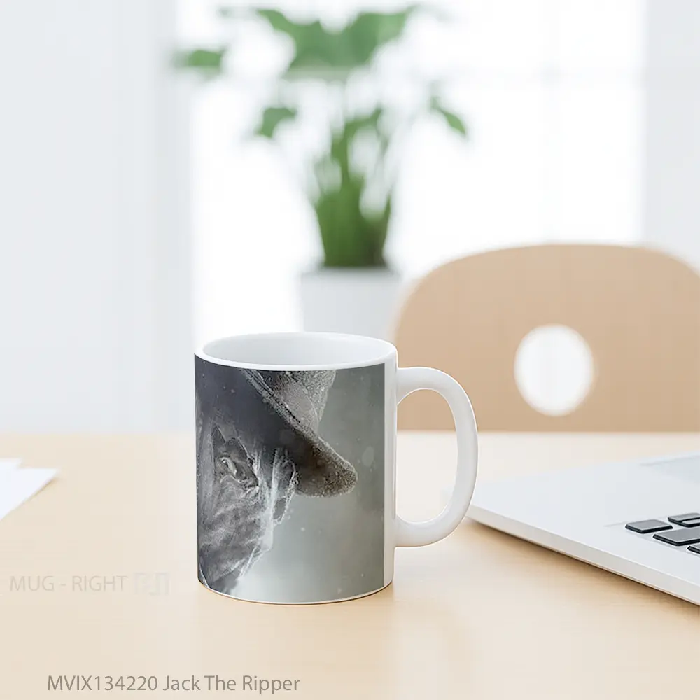Mug Jack The Ripper Gelas Keramik Unik - All-side / Desain