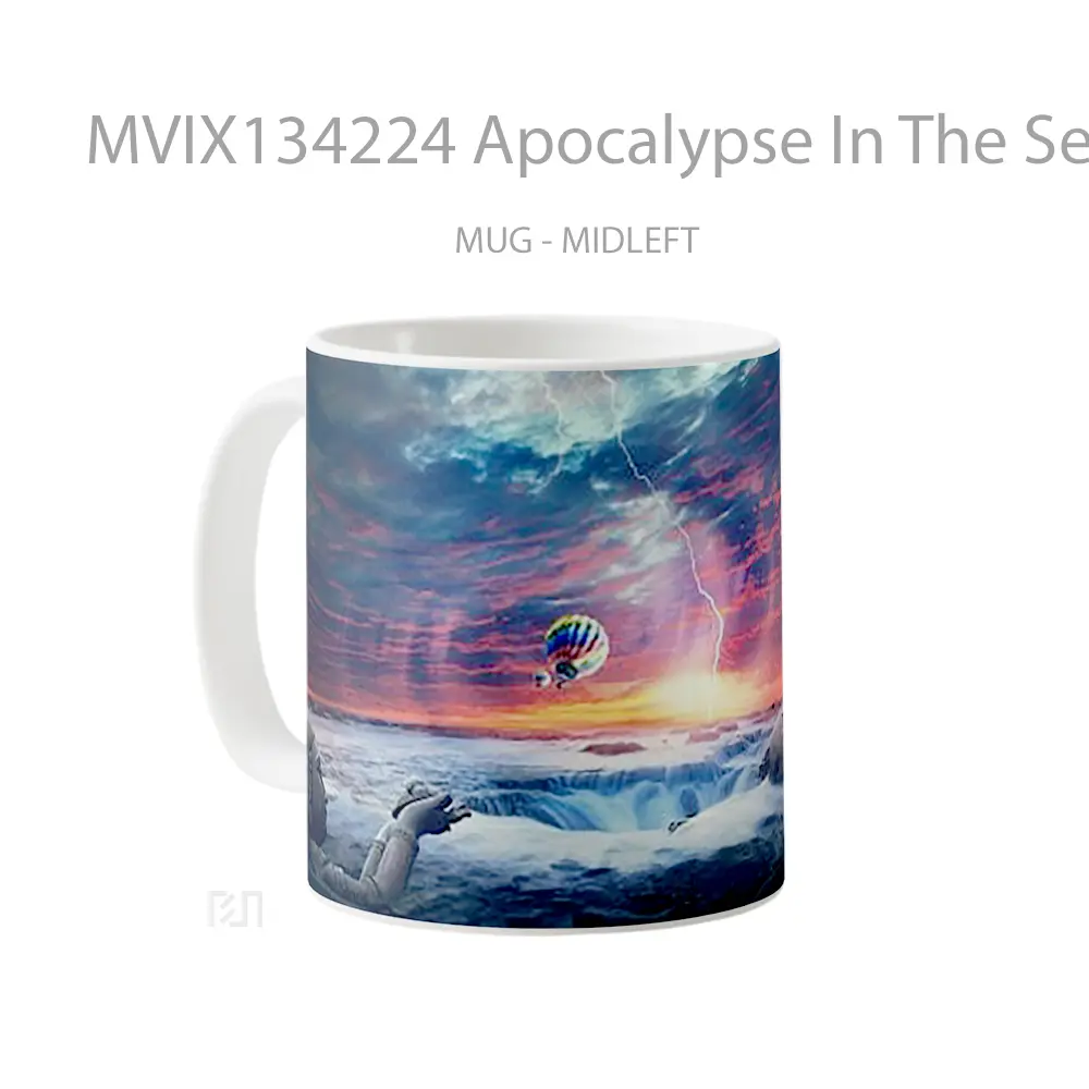 Mug Apocalypse In The Sea Gelas Pemandangan Alam - All-side / Desain