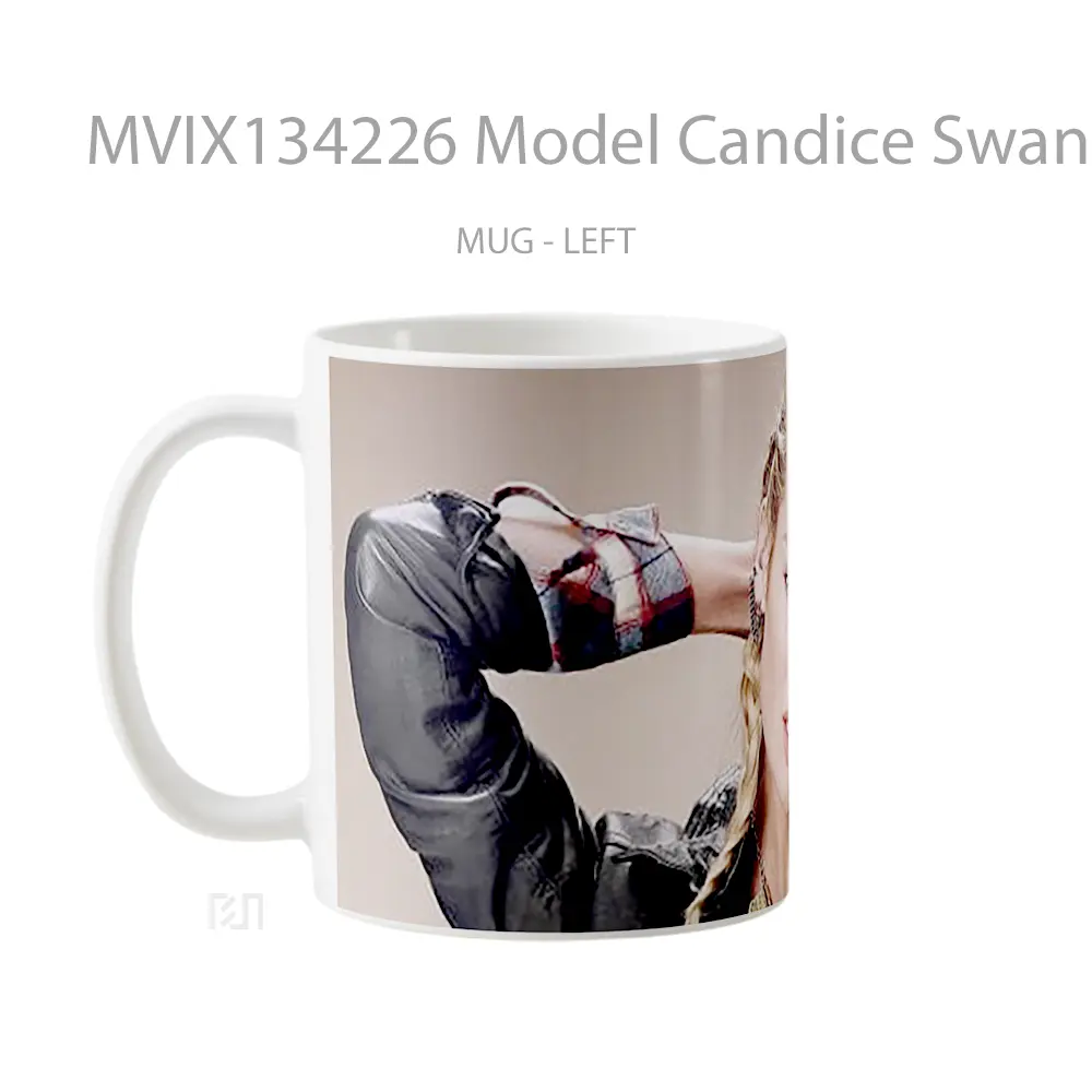 Mug Model Candice Swanepoel Gelas Keramik Unik - All-side / Desain
