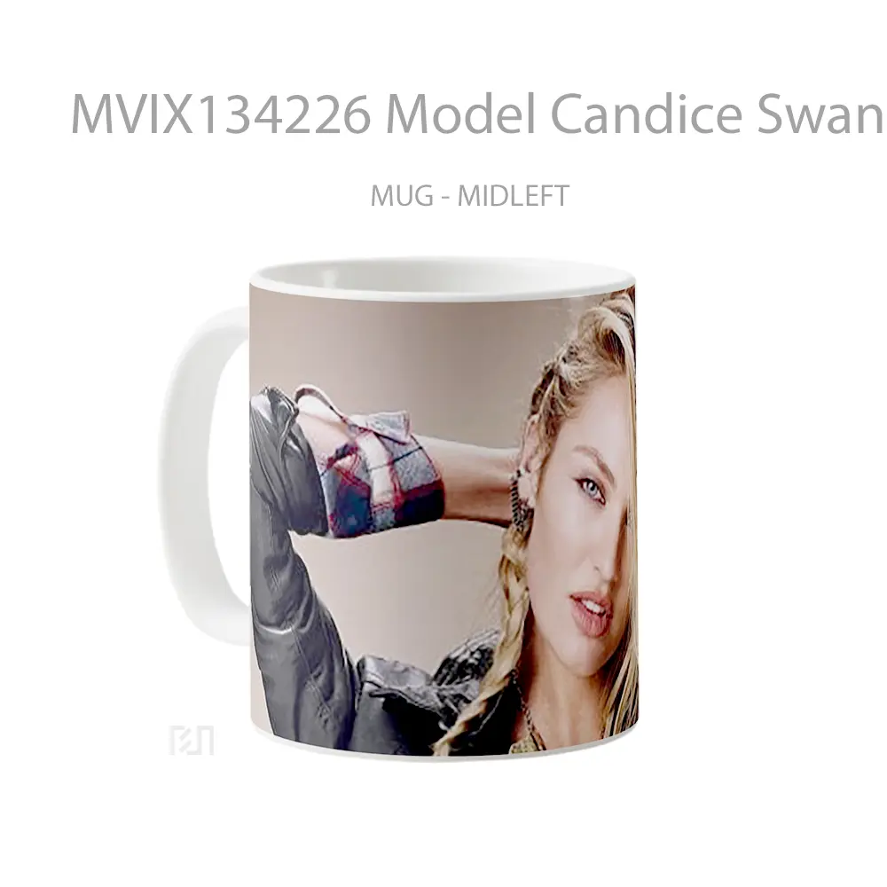 Mug Model Candice Swanepoel Gelas Keramik Unik - All-side / Desain