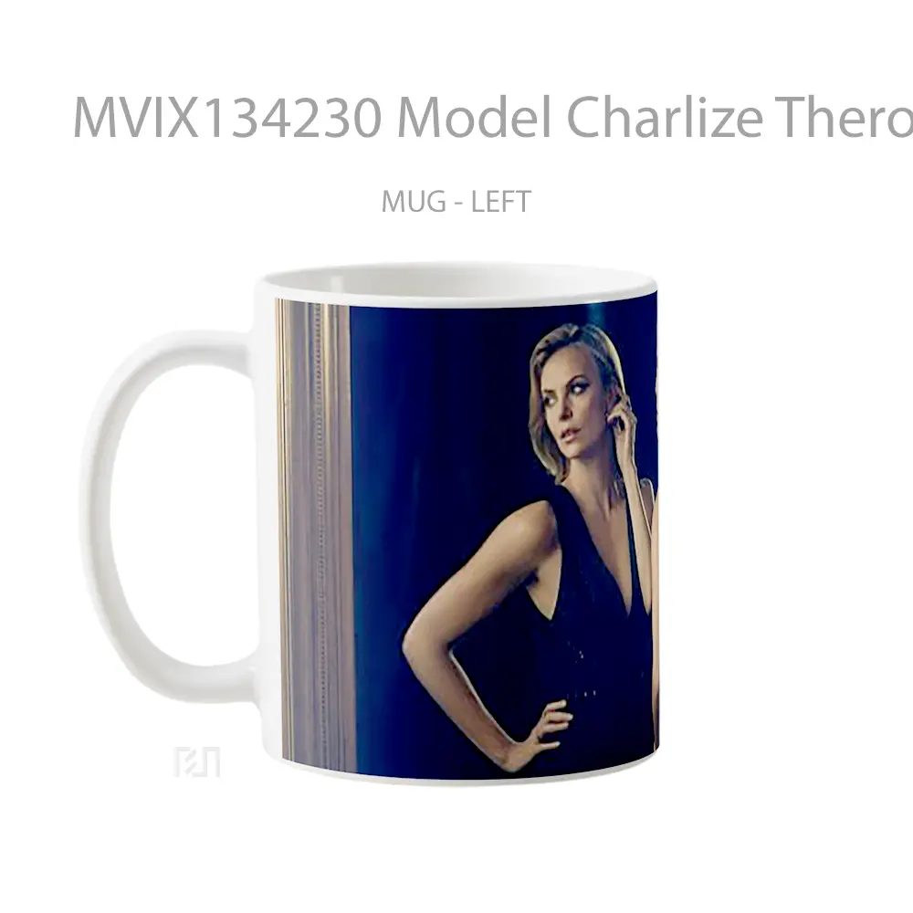 Mug Model Charlize Theron In A Mirror Gelas Keramik Unik - All-side / Desain