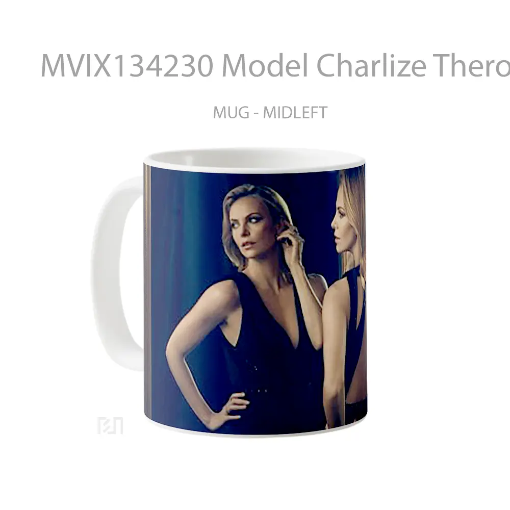 Mug Model Charlize Theron In A Mirror Gelas Keramik Unik - All-side / Desain