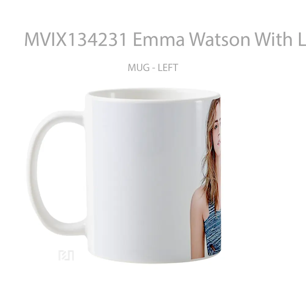 Mug Emma Watson With Long Hair Gelas Selebriti - All-side / Desain