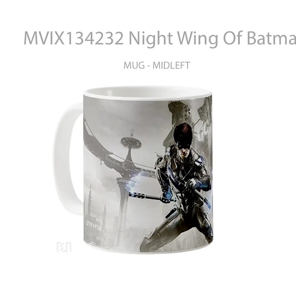Mug Night Wing Of Batman Arkham Knight Gelas Superhero - All-side / Desain
