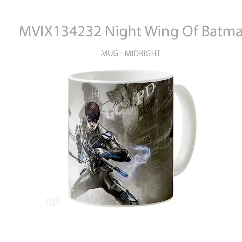 Mug Night Wing Of Batman Arkham Knight Gelas Superhero - All-side / Desain
