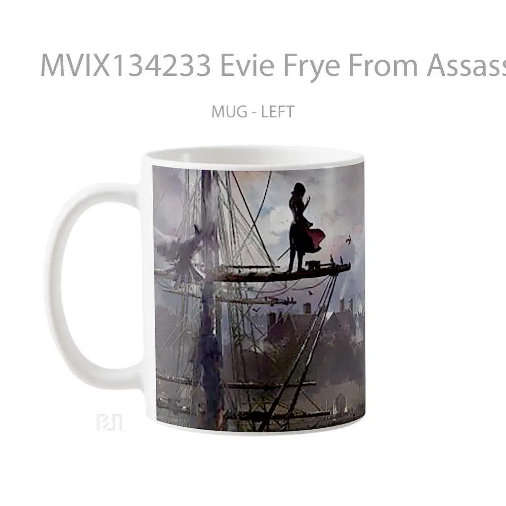Mug Evie Frye From Assassins Creed Syndicate Cangkir Gamer - All-side / Desain