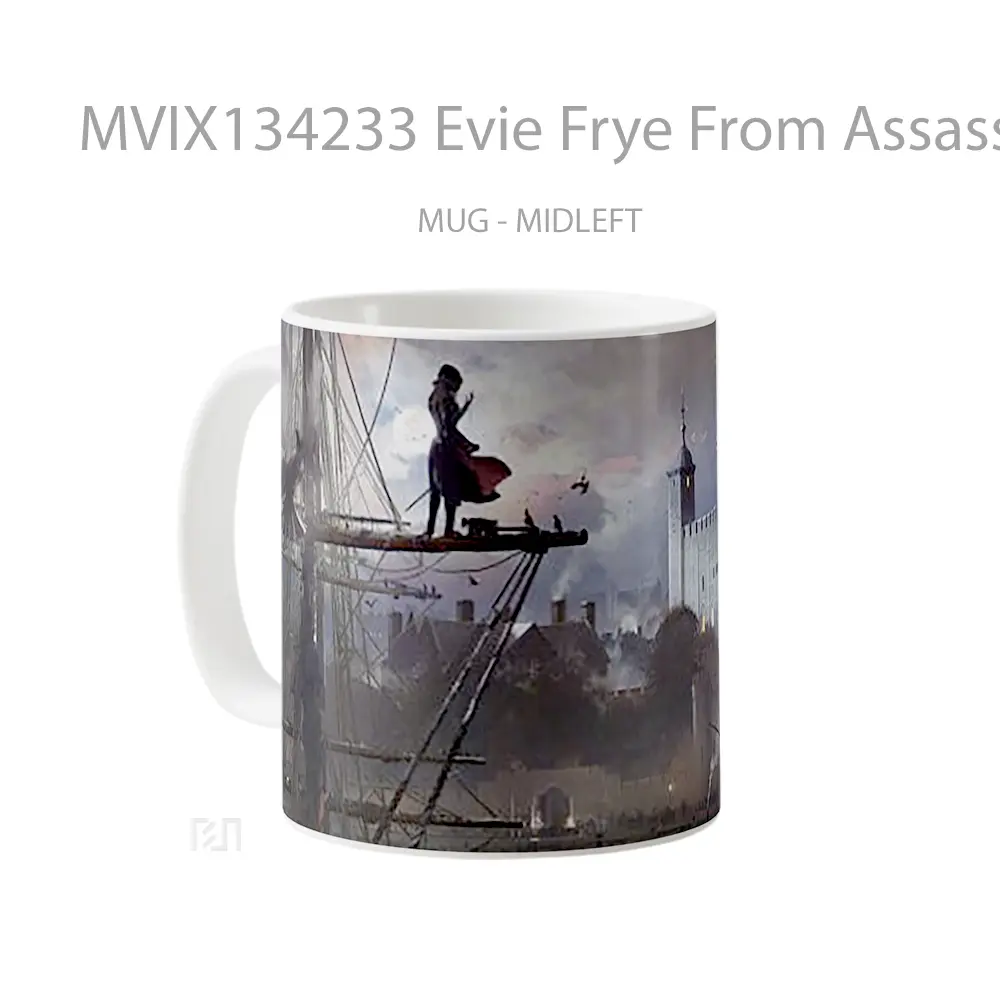Mug Evie Frye From Assassins Creed Syndicate Cangkir Gamer - All-side / Desain