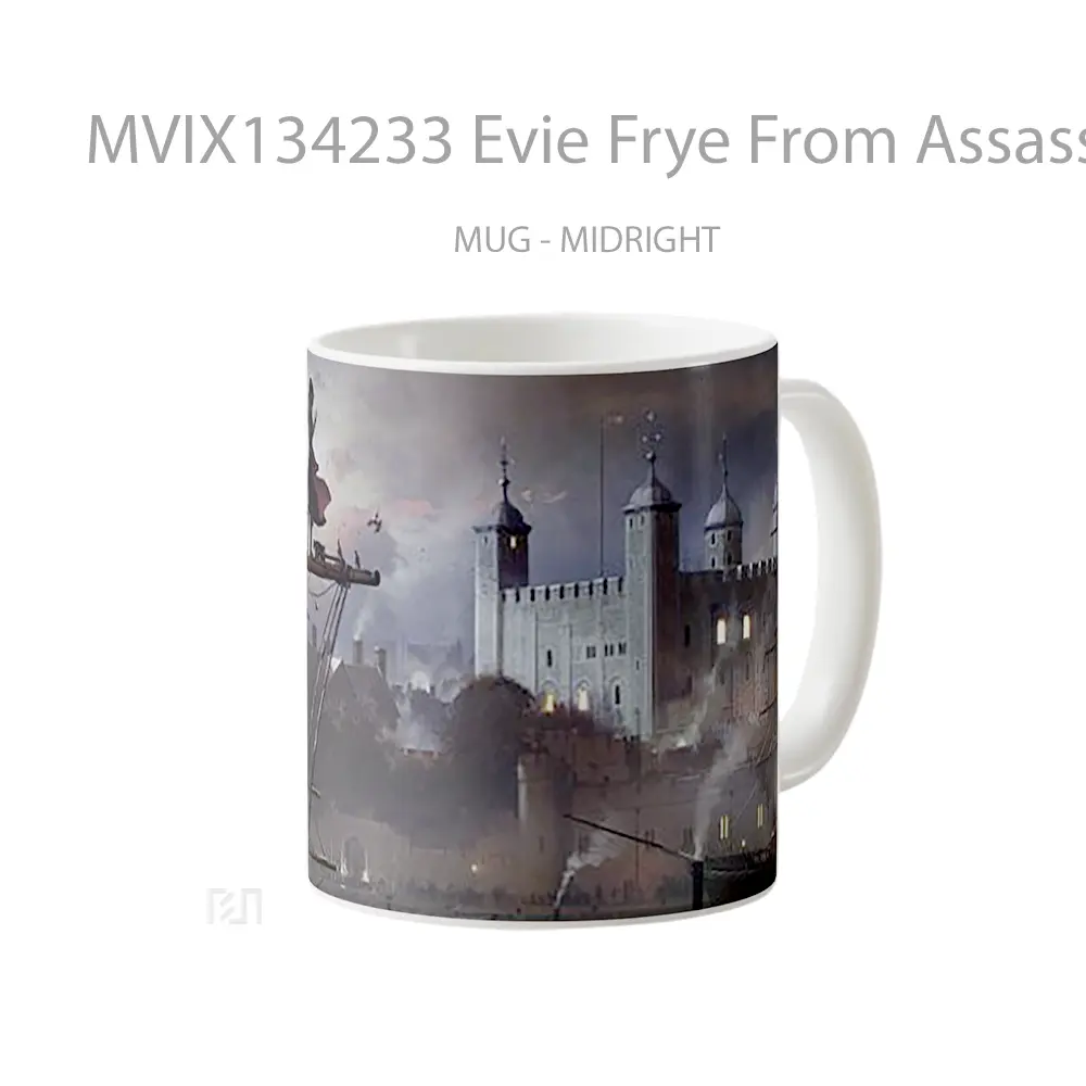 Mug Evie Frye From Assassins Creed Syndicate Cangkir Gamer - All-side / Desain