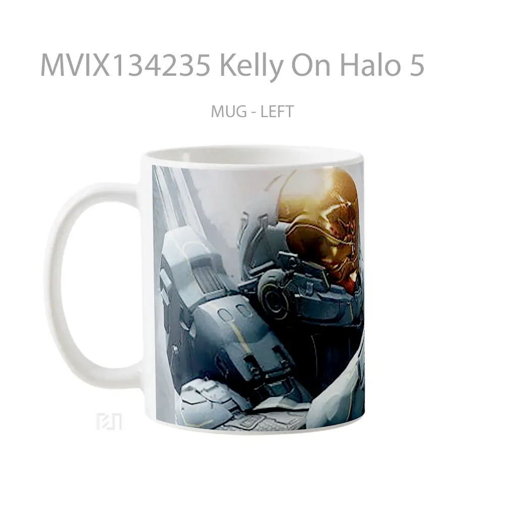 Mug Kelly On Halo 5 Cangkir Gamer - All-side / Desain