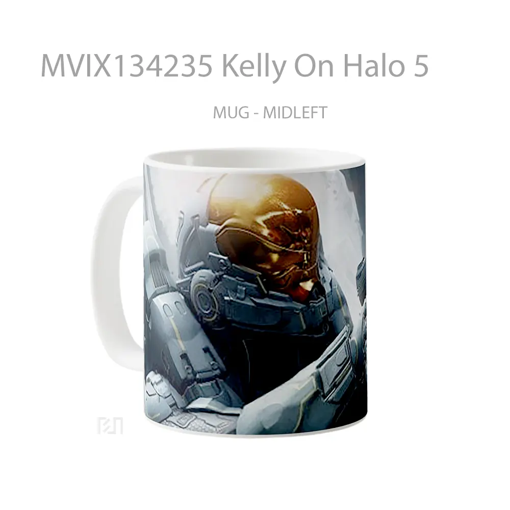 Mug Kelly On Halo 5 Cangkir Gamer - All-side / Desain