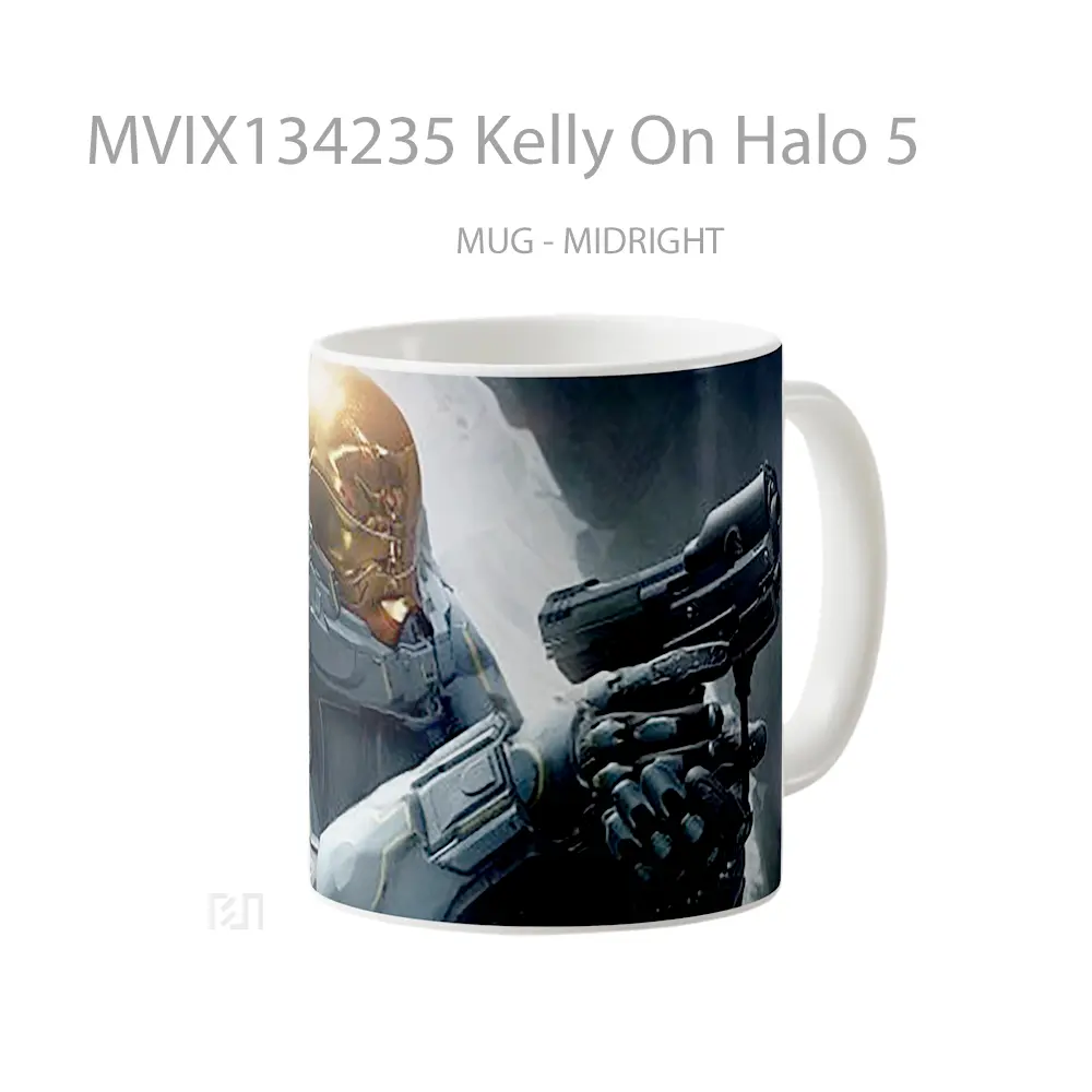 Mug Kelly On Halo 5 Cangkir Gamer - All-side / Desain