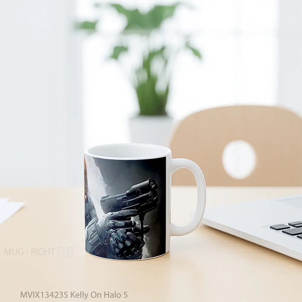 Mug Kelly On Halo 5 Cangkir Gamer - All-side / Desain
