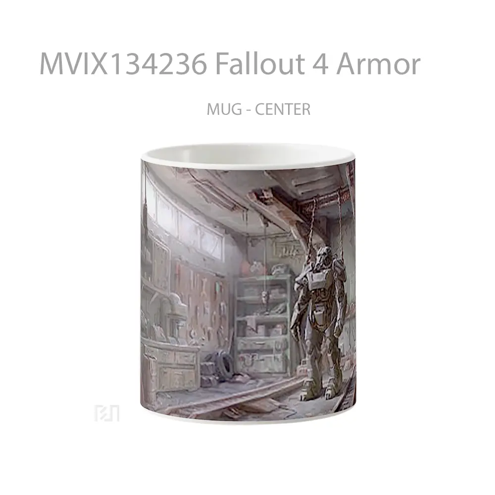 Mug Fallout 4 Armor Gelas Keramik Unik