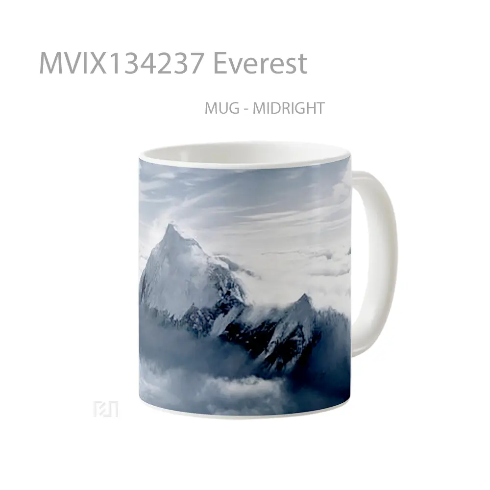 Mug Everest Gelas Keramik Unik - All-side / Desain