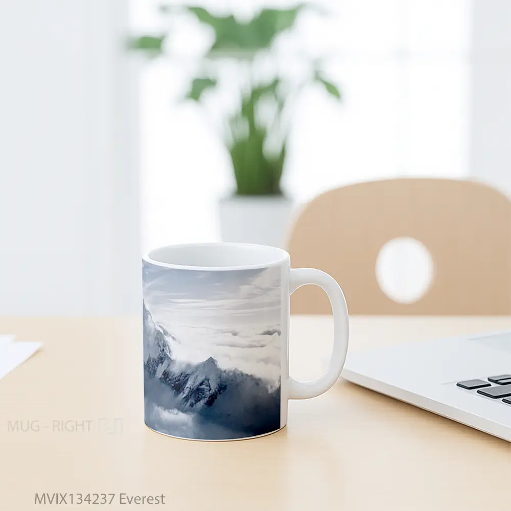 Mug Everest Gelas Keramik Unik - All-side / Desain
