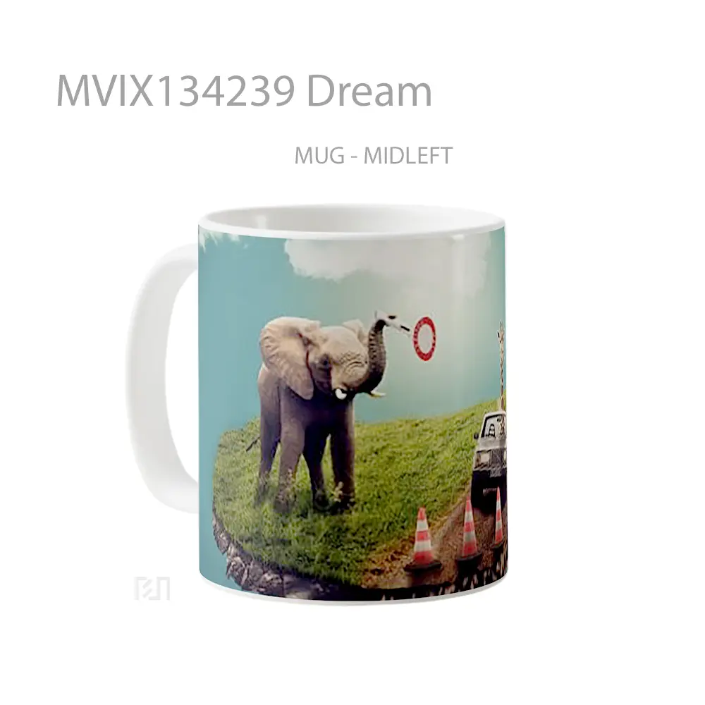 Mug Dream Gelas Keramik Unik - All-side / Desain