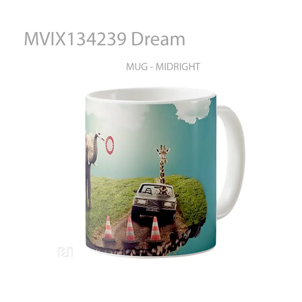 Mug Dream Gelas Keramik Unik - All-side / Desain