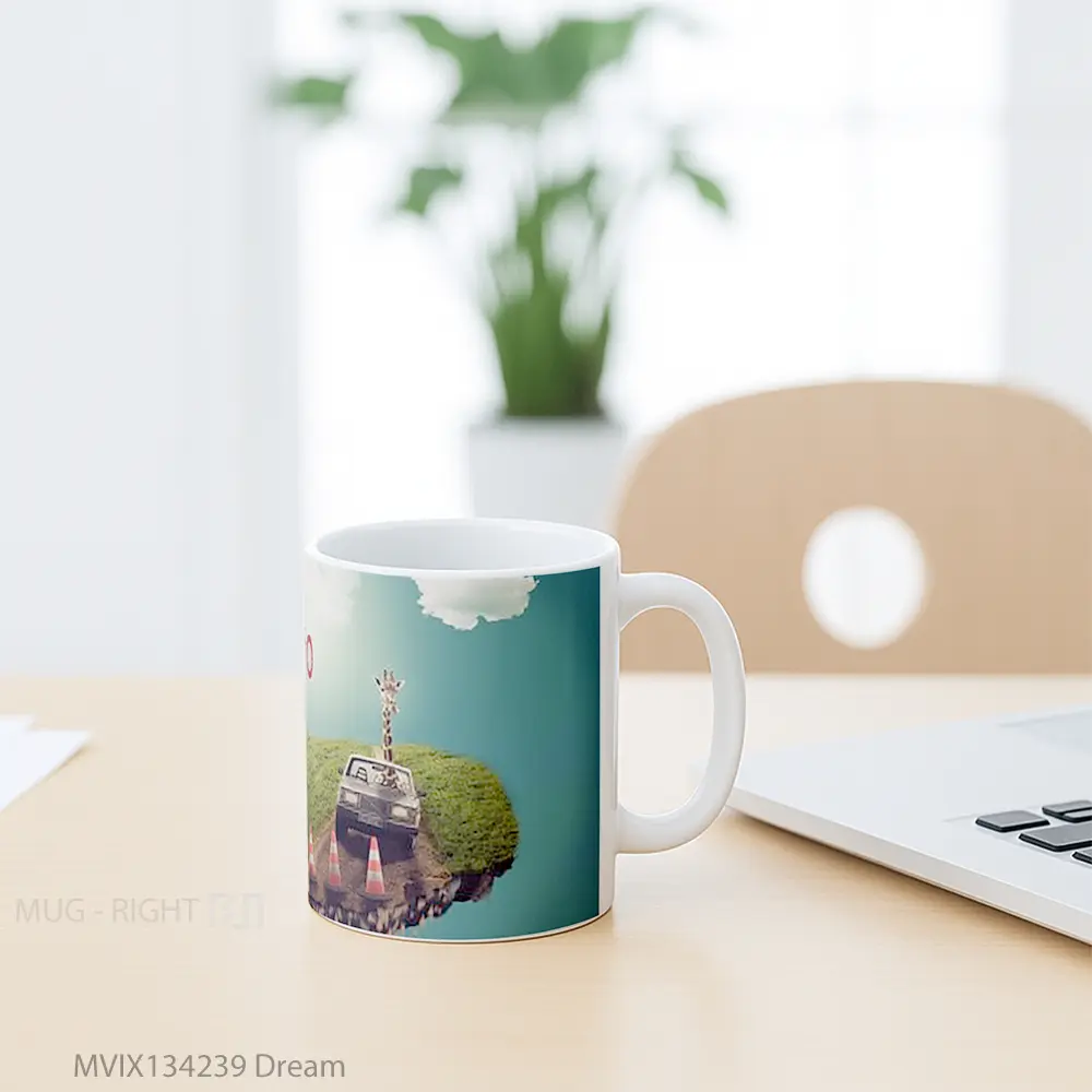 Mug Dream Gelas Keramik Unik - All-side / Desain