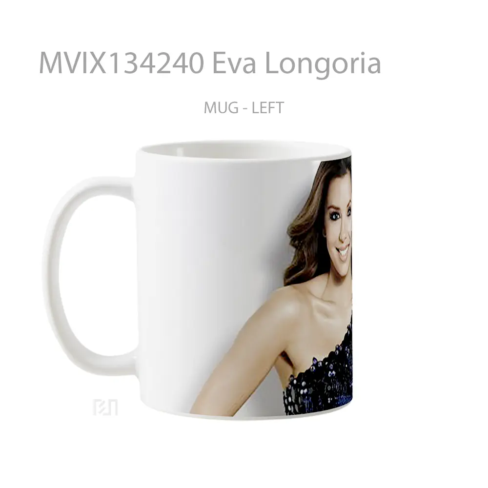 Mug Eva Longoria Gelas Keramik Unik - All-side / Desain