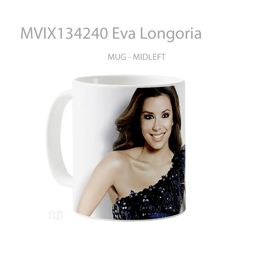 Mug Eva Longoria Gelas Keramik Unik - All-side / Desain