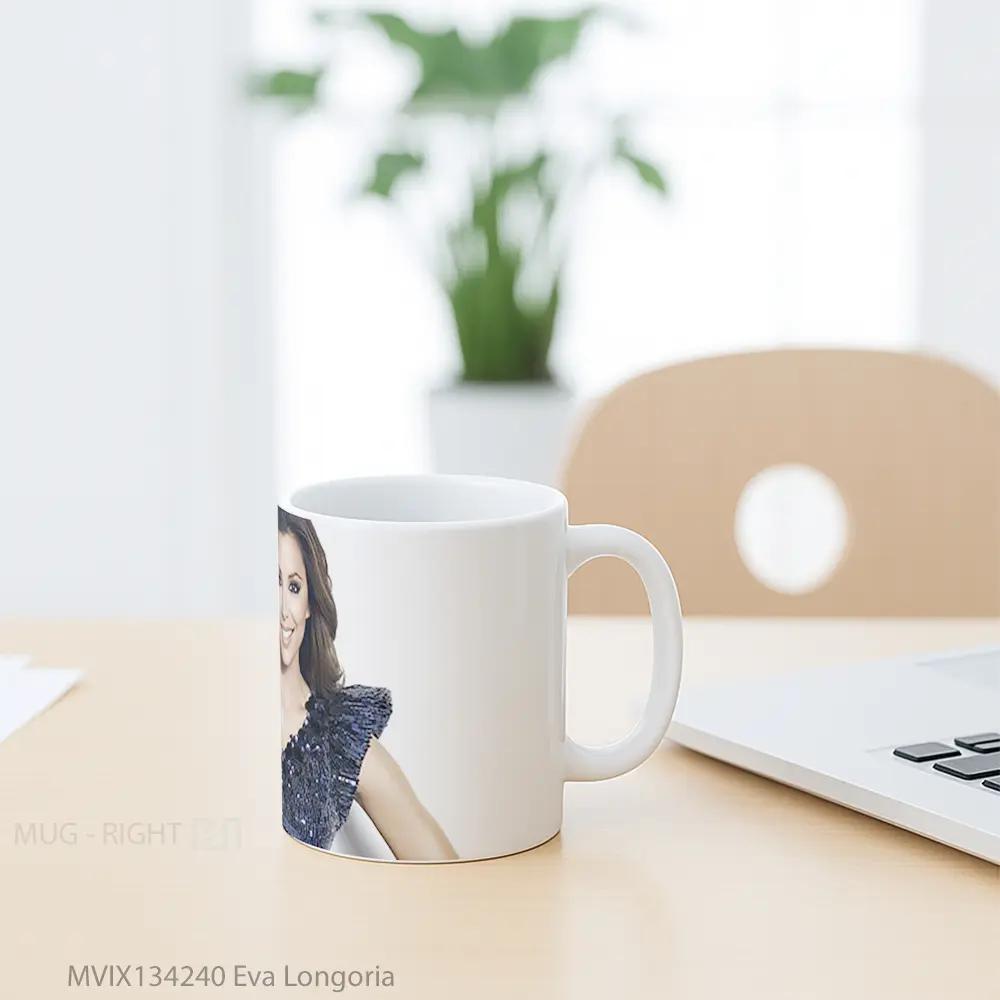 Mug Eva Longoria Gelas Keramik Unik - All-side / Desain