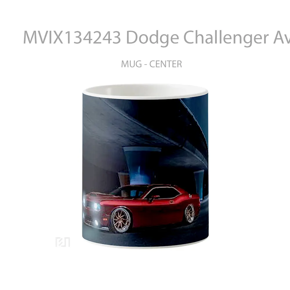 Mug Dodge Challenger Avant Garde Wheels Gelas Keramik Unik