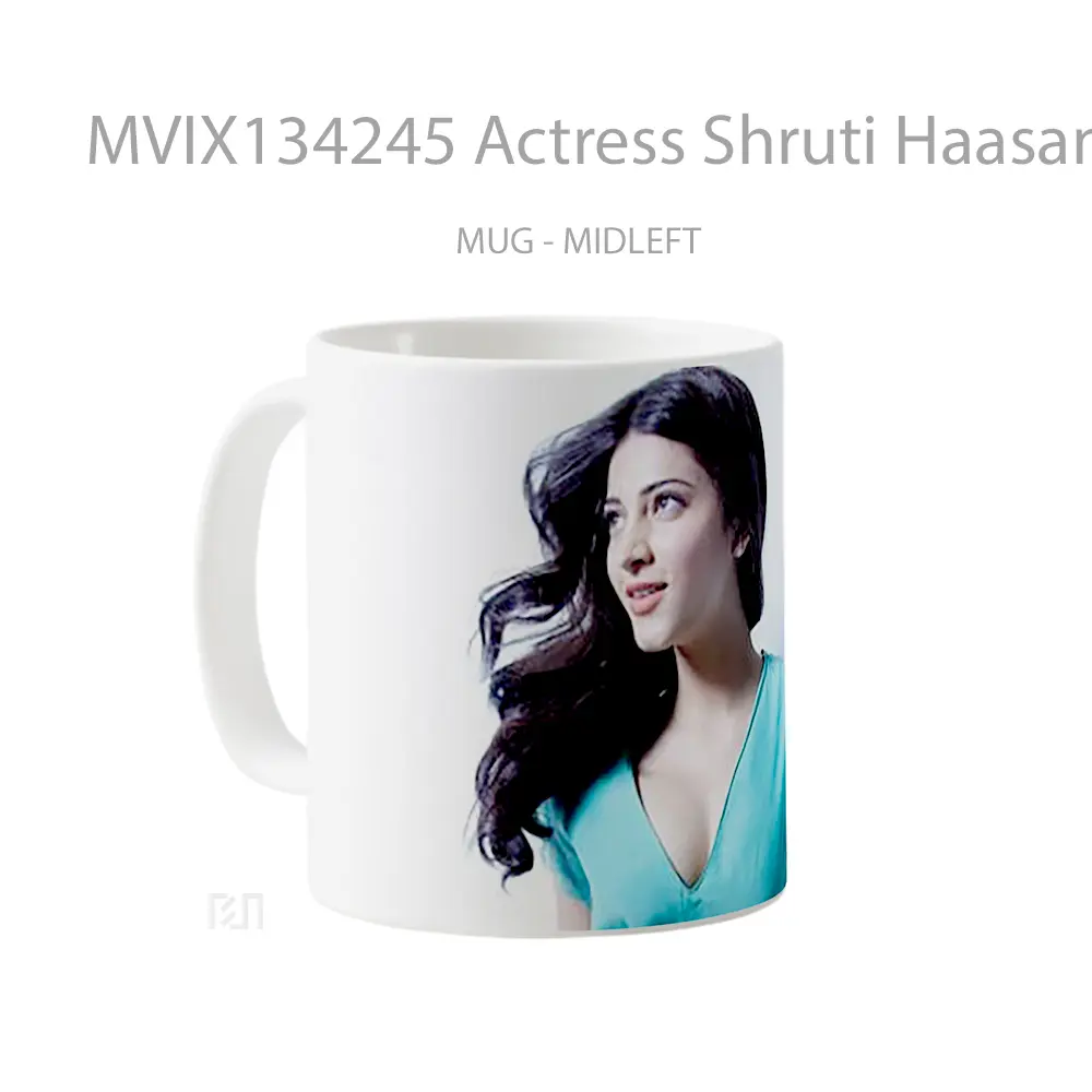 Mug Actress Shruti Haasan Gelas Keramik Unik - All-side / Desain