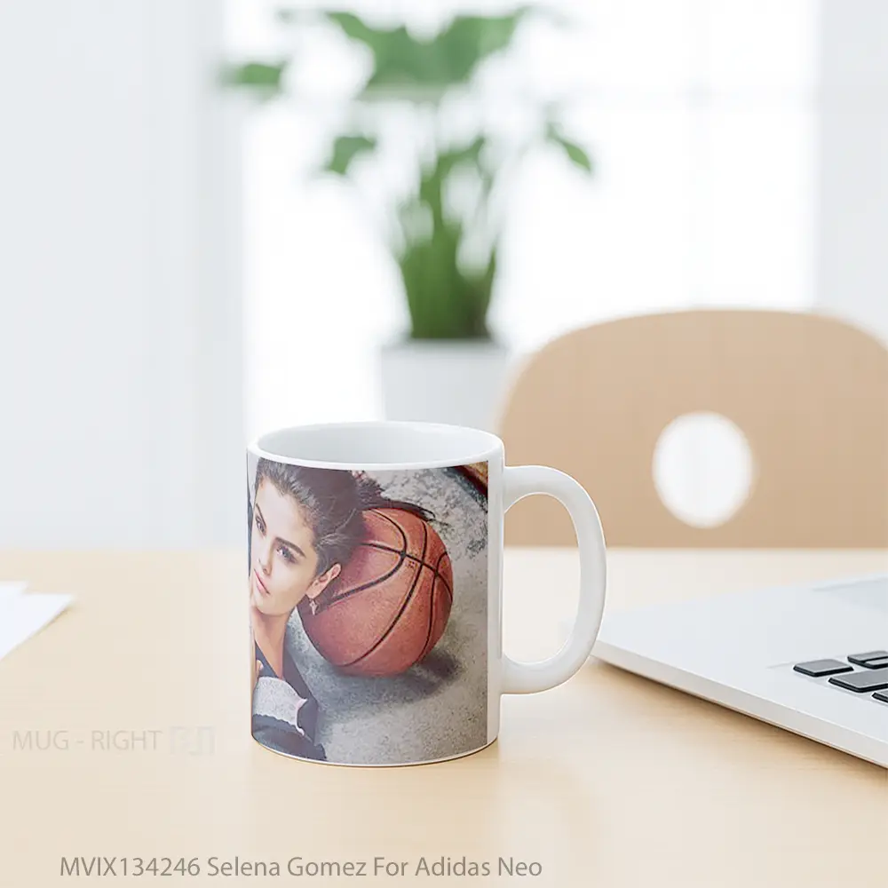 Mug Selena Gomez For Adidas Neo Gelas Selebriti - All-side / Desain
