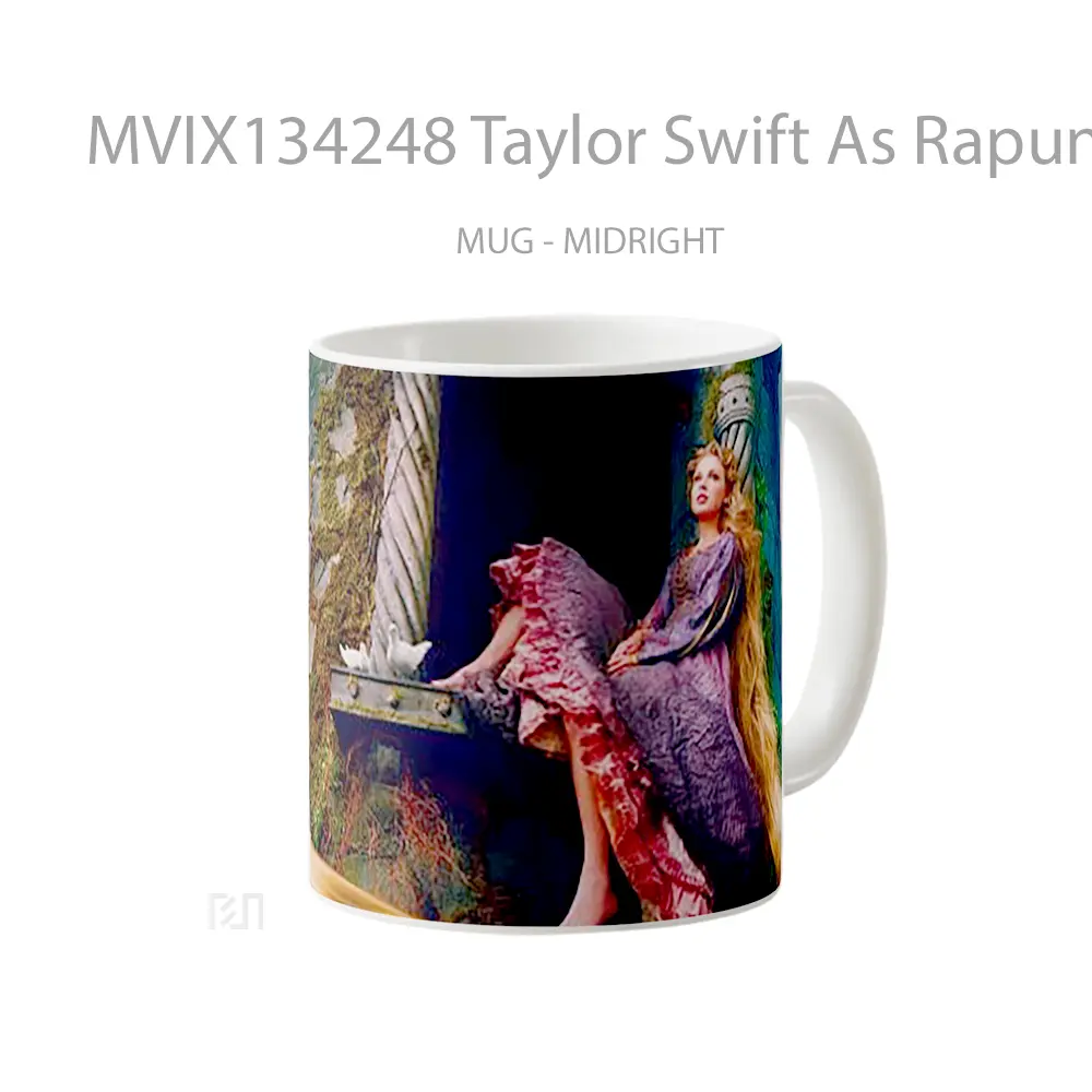 Mug Taylor Swift As Rapunzel Gelas Selebriti - All-side / Desain