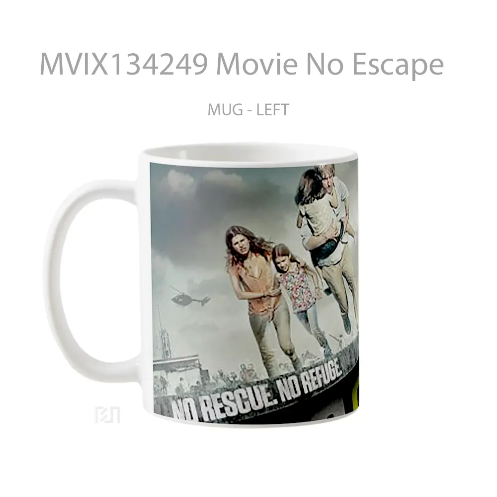 Mug Movie No Escape Gelas Keramik Unik - All-side / Desain