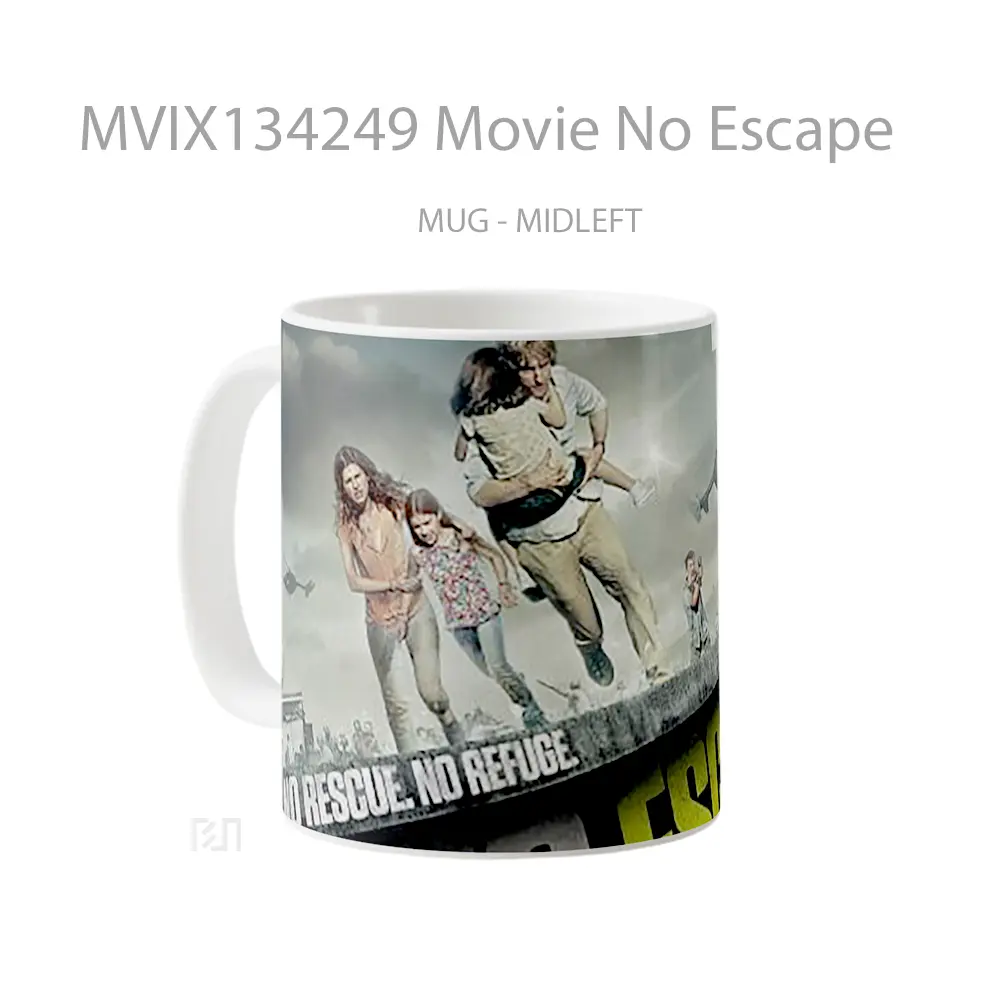 Mug Movie No Escape Gelas Keramik Unik - All-side / Desain