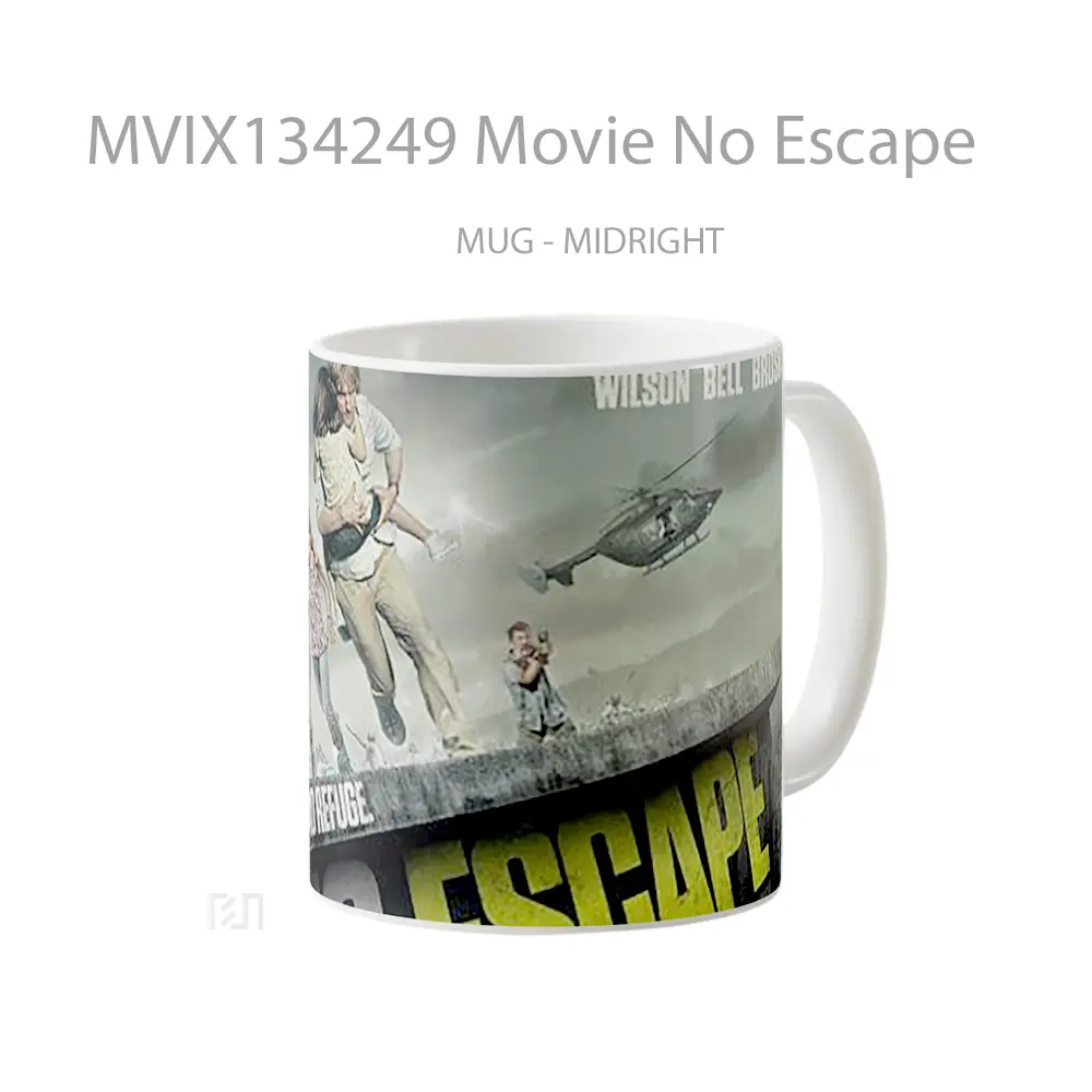 Mug Movie No Escape Gelas Keramik Unik - All-side / Desain