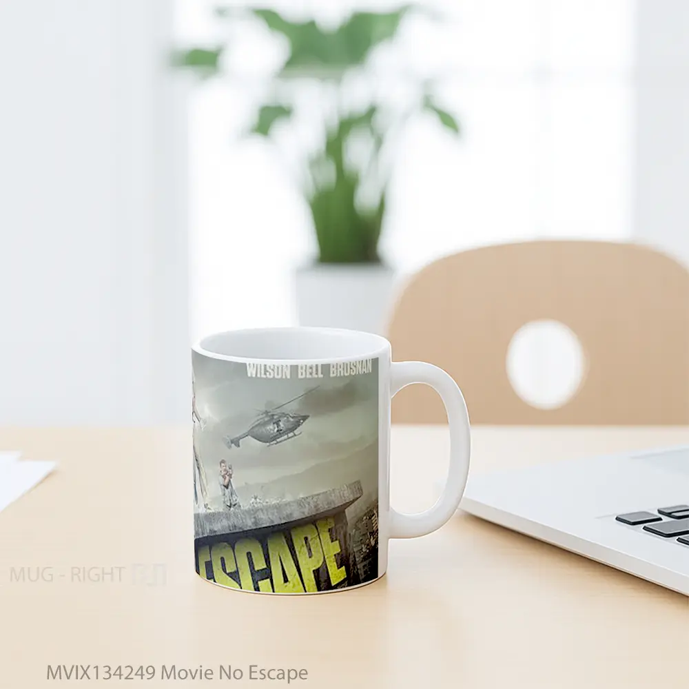 Mug Movie No Escape Gelas Keramik Unik - All-side / Desain