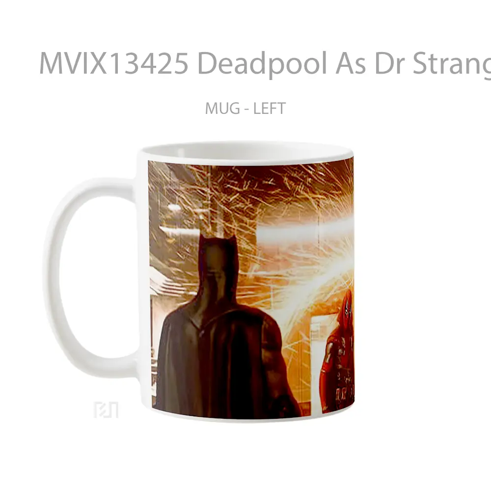Mug Deadpool As Dr Strange With Batman And Superman Gelas Superhero - All-side / Desain