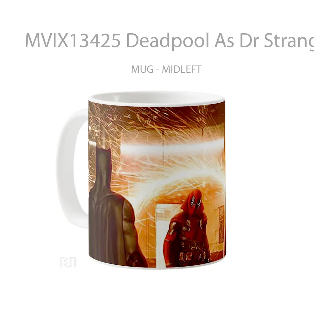 Mug Deadpool As Dr Strange With Batman And Superman Gelas Superhero - All-side / Desain