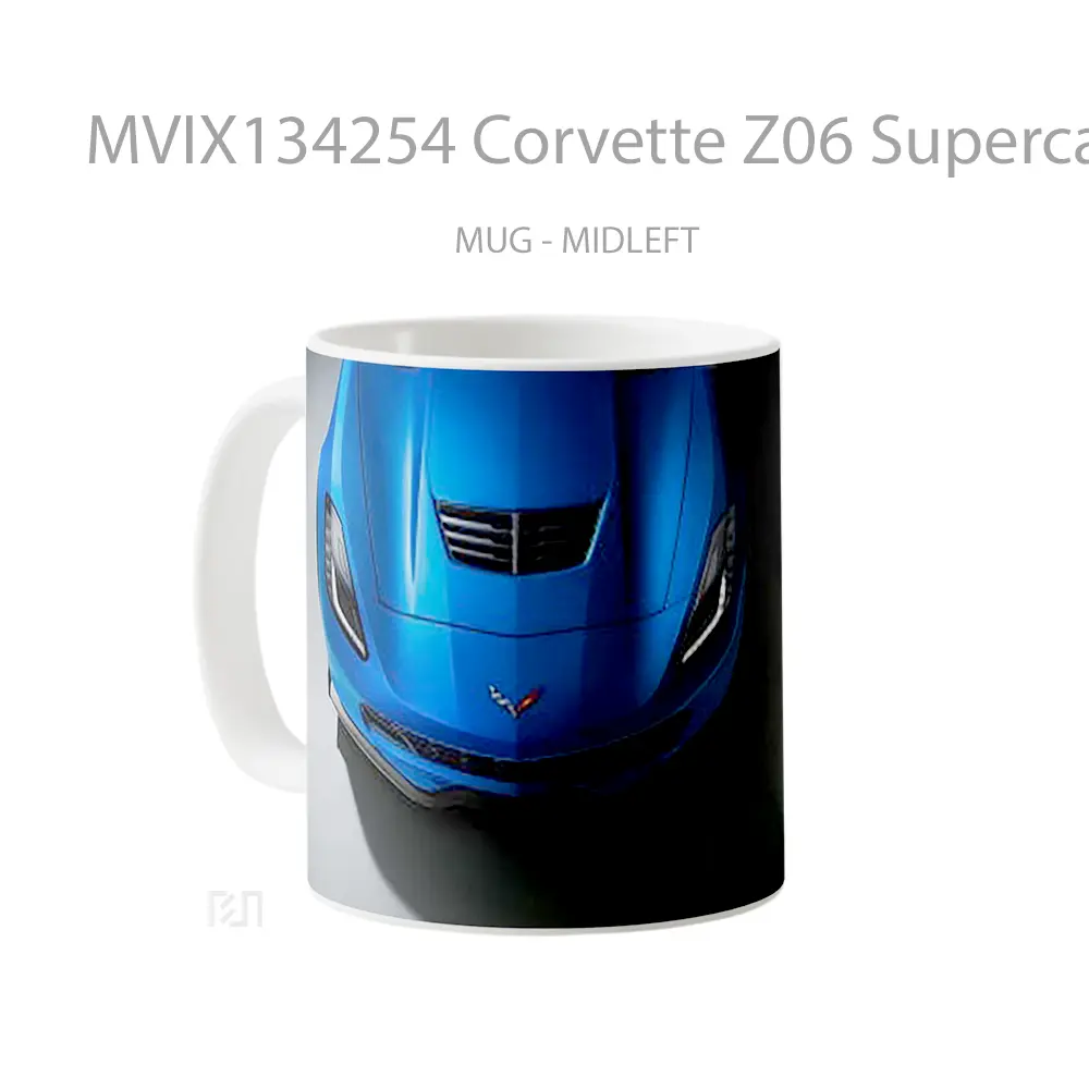 Mug Corvette Z06 Supercar Gelas Keramik Unik - All-side / Desain
