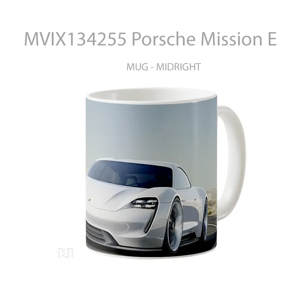 Mug Porsche Mission E Cangkir Mobil - All-side / Desain