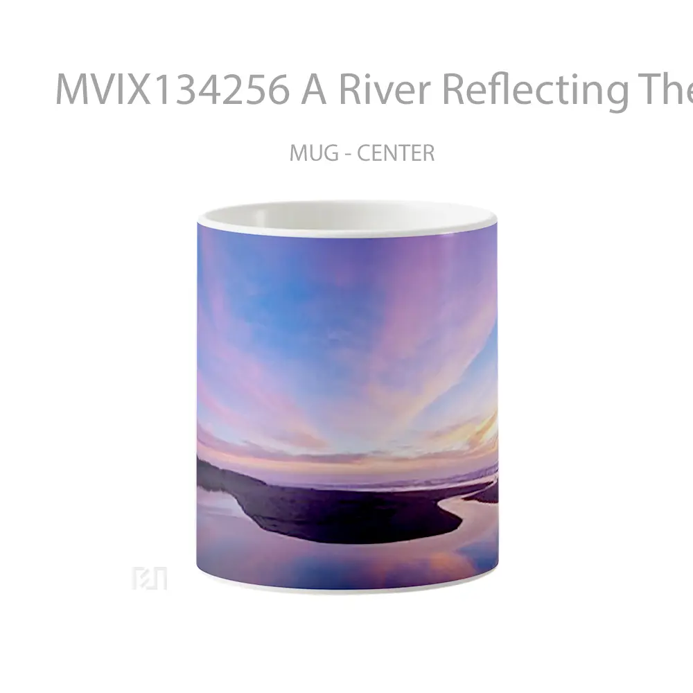 Mug Keramik Premium SNI - Mug A River Reflecting The Sky Gelas Pemandangan Alam