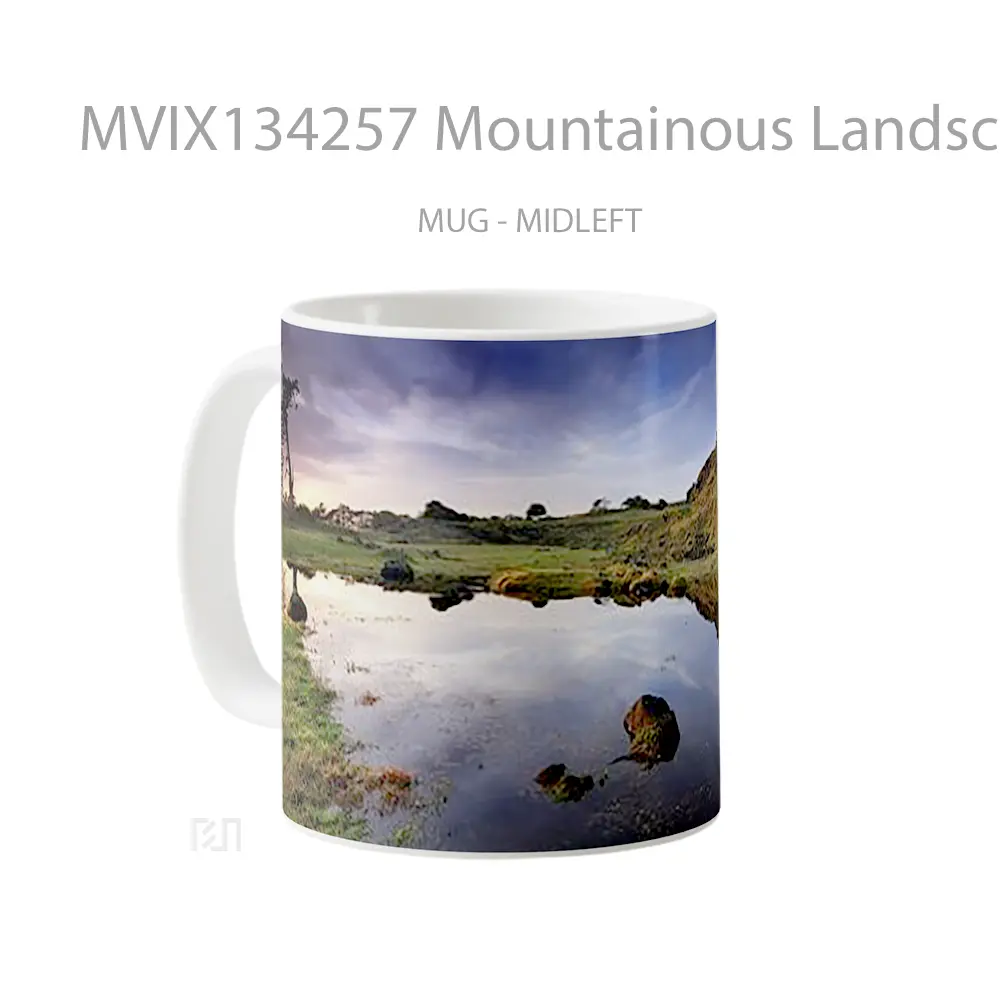 Mug Mountainous Landscape In Otuataua Gelas Pemandangan Alam - All-side / Desain