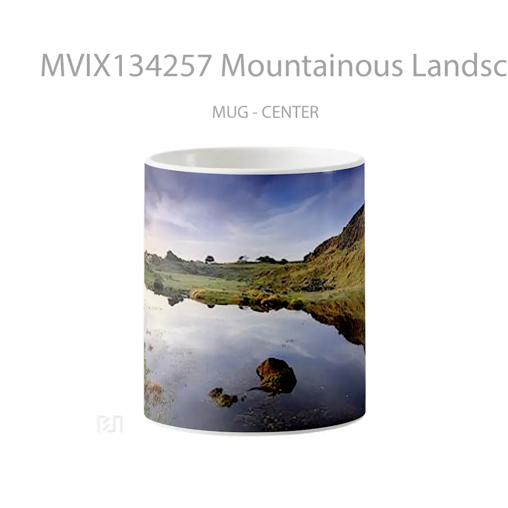 Mug Keramik Premium SNI - Mug Mountainous Landscape In Otuataua Gelas Pemandangan Alam