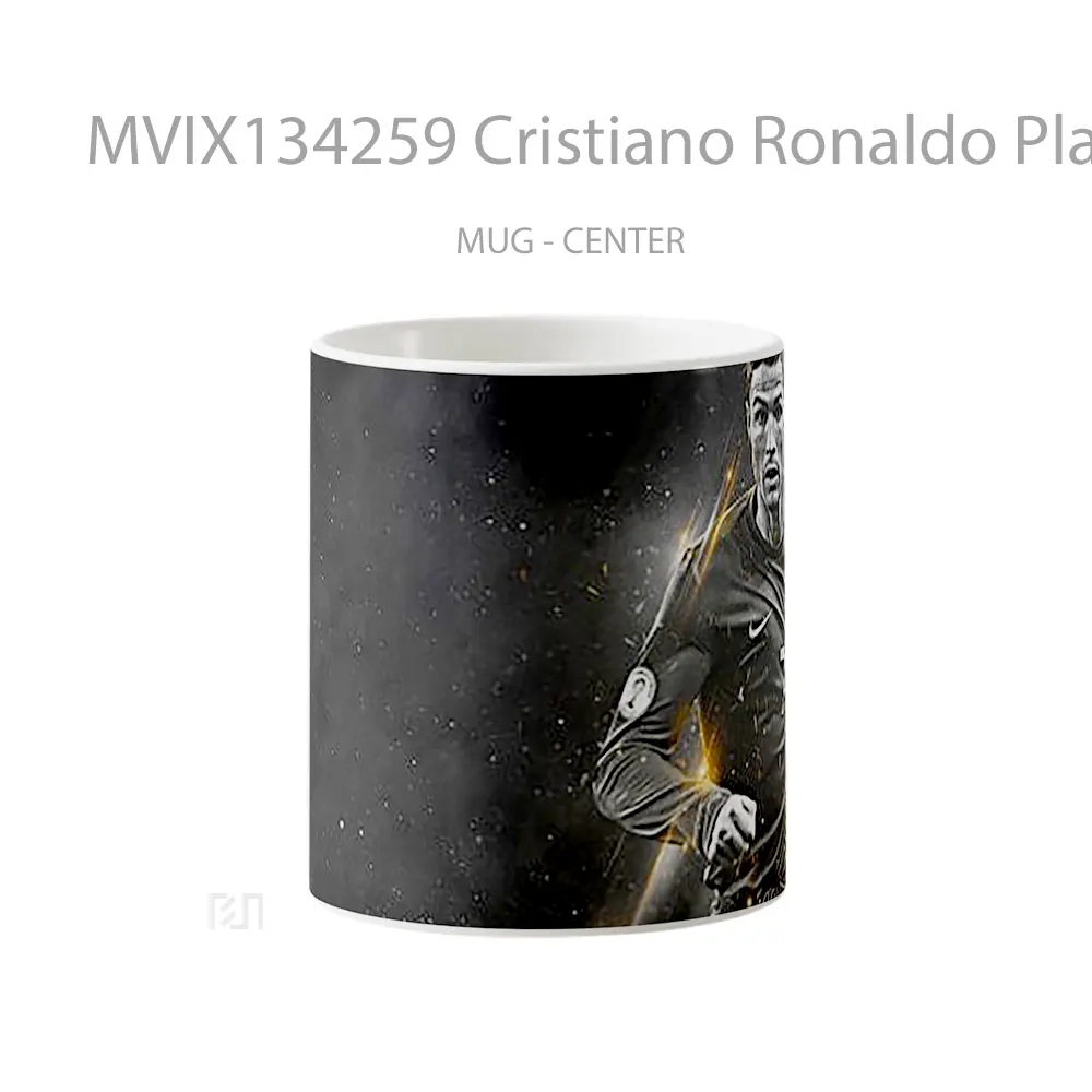 Mug Cristiano Ronaldo Playing Gelas Keramik Unik