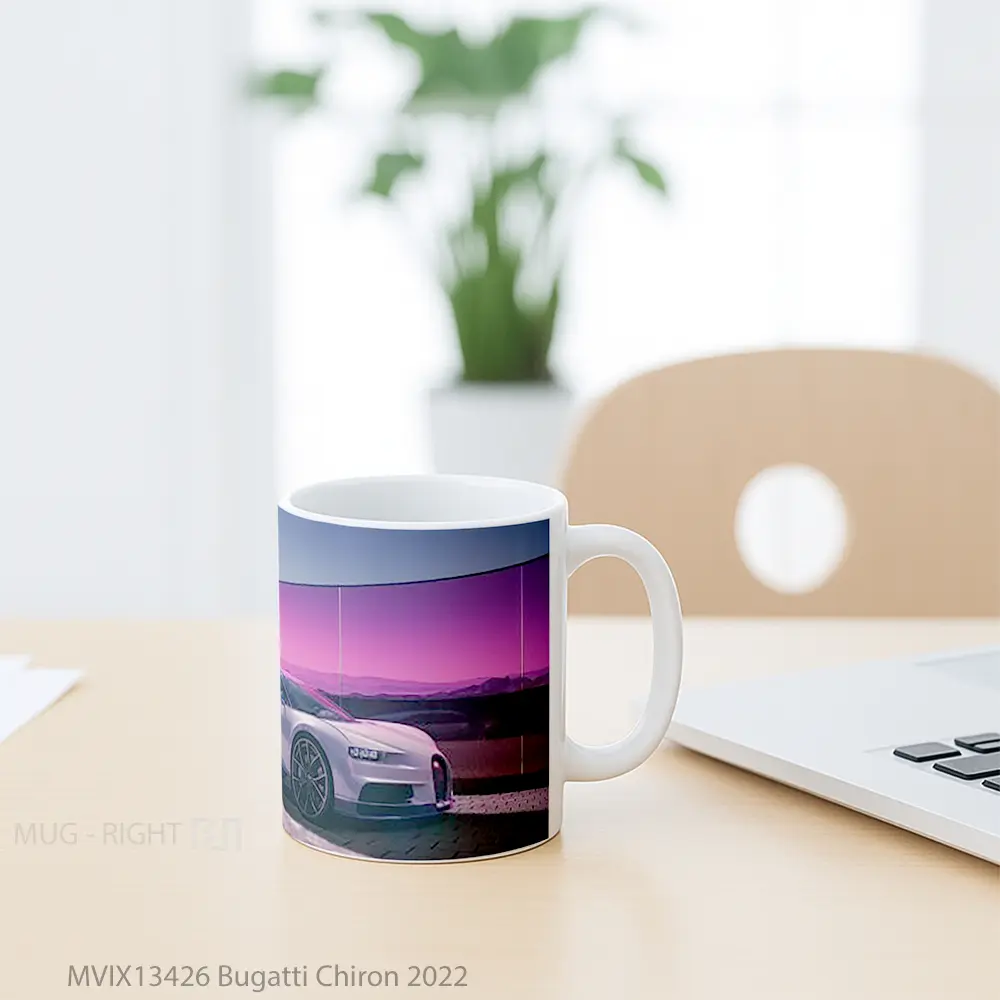 Mug Bugatti Chiron 2022 Cangkir Mobil - All-side / Desain