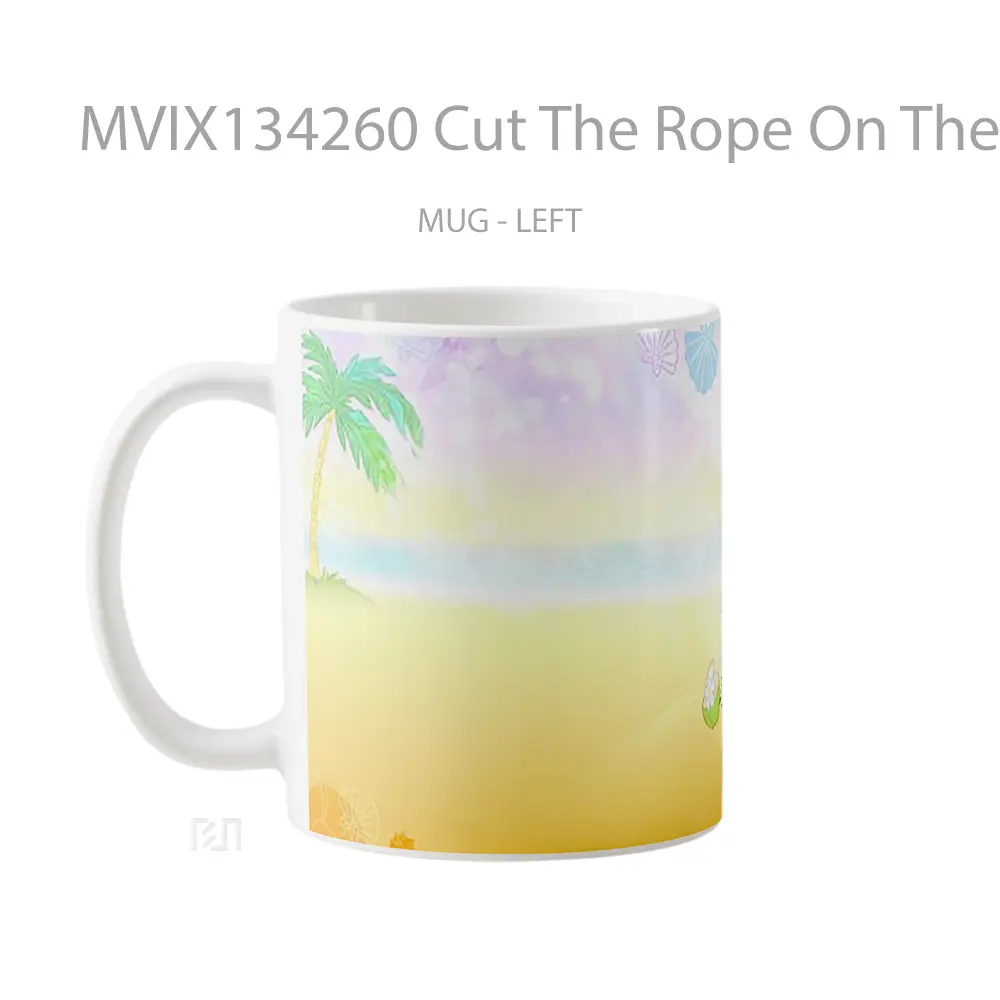 Mug Cut The Rope On The Beach Gelas Pemandangan Alam - All-side / Desain