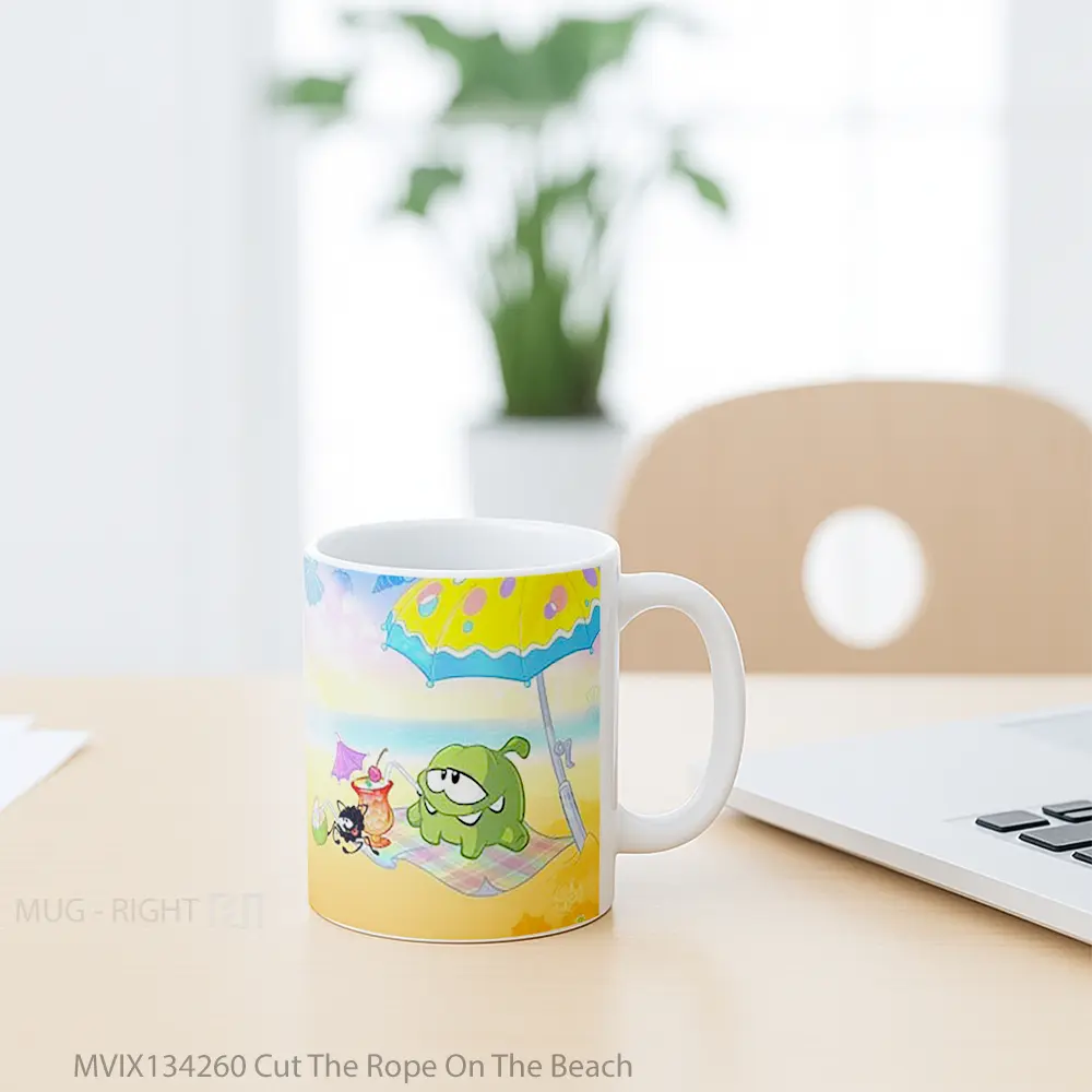 Mug Cut The Rope On The Beach Gelas Pemandangan Alam - All-side / Desain