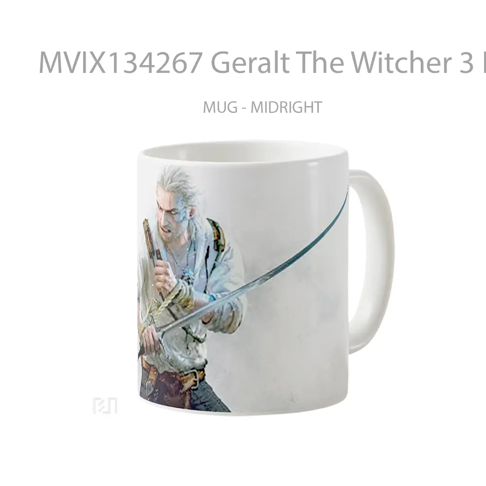 Mug Geralt The Witcher 3 Hearts Of Stone Gelas Keramik Unik - All-side / Desain
