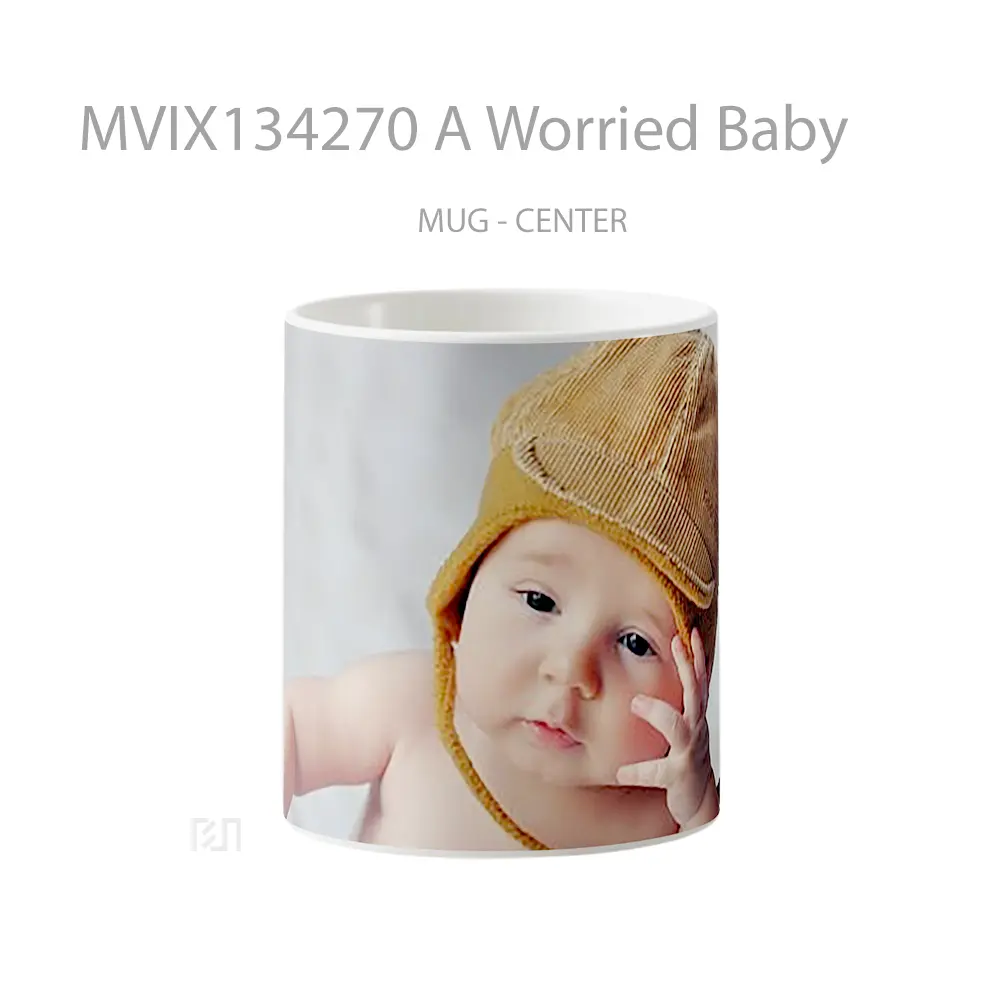 Mug A Worried Baby Gelas Keramik Unik